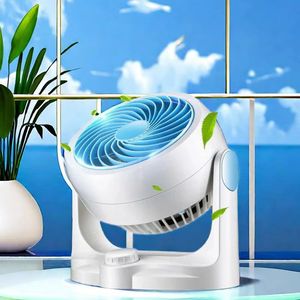 Ventilador de Circulación de Aire, Mini Ventilador de Mesa, 220 V, Control Táctil, Aspas de Plástico Blancas, de Pie, para Uso Doméstico - Product Image 5