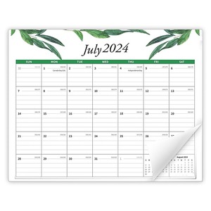 Tableau blanc magnétique effaçable à sec pour réfrigérateur, design personnalisé rectangulaire, calendrier mensuel, liste de choses à faire - Product Image 1