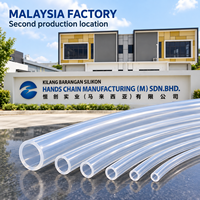 Tuyaux en silicone transparents de diamètres variés, tubes flexibles creux pour connexions d'équipements, fourniture OEM, usines Chine Malaisie