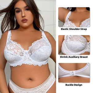 <span class=keywords><strong>Soutien</strong></span>-<span class=keywords><strong>gorge</strong></span> grande <span class=keywords><strong>taille</strong></span> ultra-mince en dentelle d'approvisionnement direct européen et américain couleur unie Sexy EF grande tasse Lingerie pour femmes grande <span class=keywords><strong>taille</strong></span> - Product Image 3