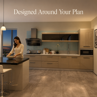 Ensemble de meubles de cuisine modulaires en bois massif sur mesure, design moderne, charnières à fermeture douce, résistant à l'humidité, laque MDF