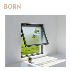 Fenêtre à battant supérieur en aluminium résistante aux intempéries de style européen à prix avantageux pour villa et résidence - Product Image 3