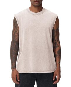 Benutzer definierte Herren Workout Tank Tops Ärmellose T-<span class=keywords><strong>Shirts</strong></span> Herren Muskel hemd Gym Acid Wash Weste Top Running Beach Loose Fit T-Shirt - Product Image 6