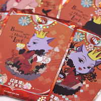 Boîte de rangement pour cartes à collectionner en carton avec impression personnalisée de dessins animés et d'anime, emballage en feuille pour cartes à collectionner