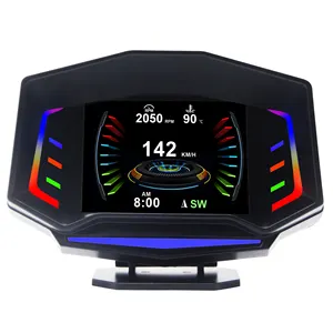 Lancol Hot Bán thông minh đo xe OBD2 HUD Head up hiển thị overspeed báo động HUD dễ dàng để cài đặt