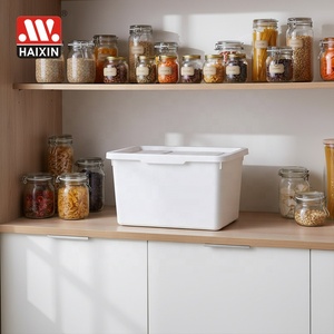 Contenedor Organizador de Plástico Haixin, Caja de Almacenamiento con Tapa para Armarios, Estantes, Organización de Aulas, Herramientas para Maestros, Almacenamiento de Juegos - Product Image 1