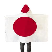 Cape à Capuche Drapeau National Personnalisé de Haute Qualité, Meilleure Vente, avec Manches, 90*150cm, Promotion à Bas Prix
