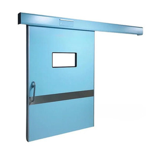 Porte coulissante électrique hermétique pour salle d'opération, porte de purification électrique pour salle d'implantologie dentaire, porte à commande au pied pour salon de beauté - Product Image 1
