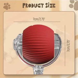 Pawfect Bedding Company <b>Interactive</b> Cat <b>Toy</b> Ball Chaser Led Rechargeable Usb Blue P02 - Product Image 5
