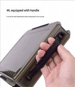 Cajas de Pesca Multifuncionales Impermeables, Cajas de Aparejos de Pesca de Plástico Duro Transparente, Señuelo de Pesca con Anzuelo para Calamar de 10G, para Exteriores - Product Image 6