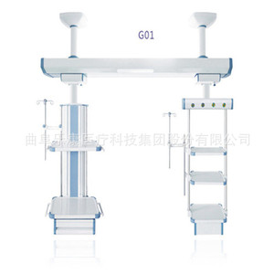 Hospital Suspension Bridge Single Arm Crane Tower Adjustable Height Metal Modern Design For Hospitals And Clinics - Product Image 5