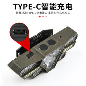 Lampe frontale LED TD201, batterie rechargeable 2200 mAh, lumière blanche, lampe de course en plein air, lampe frontale à bandeau - Product Image 3