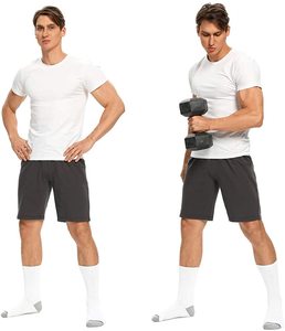 Enerwear Paquete de 10 Pares de <span class=keywords><strong>Calcetines</strong></span> Deportivos de Algodón para Hombre, Absorbentes de Humedad, con Amortiguación Gruesa, para Hombre y <span class=keywords><strong>Mujer</strong></span> - Product Image 2