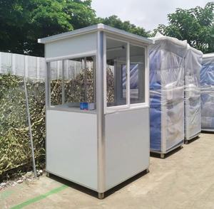 3.93ft * 3.93ft * 7.54ft Maison Préfabriquée Bureau Portable Cabine Kiosque <span class=keywords><strong>de</strong></span> Sécurité Sentry Box Guard Booth Outdoor Temporary Tiny House - Product Image 5