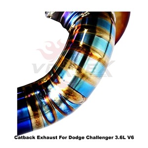 Vortex Performance Titanium Exhaust System Fits Dodge Challenger 3.6L V6 2015-2022 Electronic Valve Catback Tuning Muffler - Product Image 5