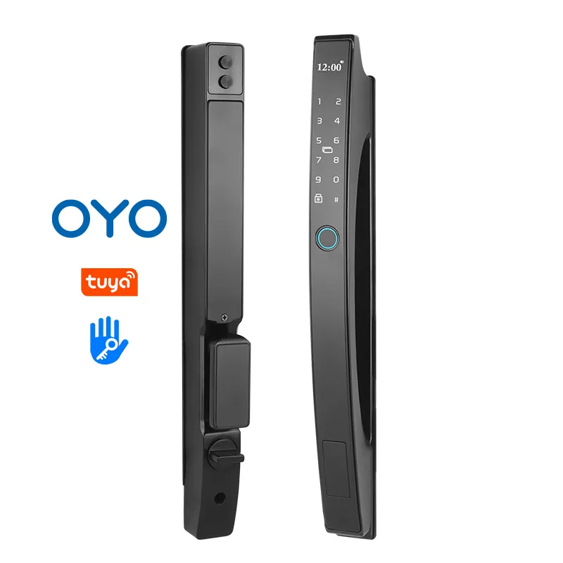 OYO Design personalizzato serratura per impronte digitali serratura per casa intelligente ad alta sicurezza impermeabile all'aperto per porta in alluminio