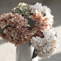 Party Hotel Hochzeits dekoration Tisch dekorative Blumenstrauß Künstliche Herbst farbige Hortensie Blume