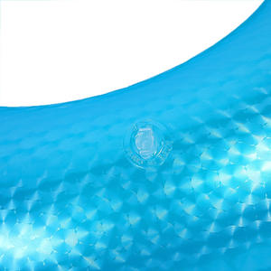 Nuevo Flotador Inflable Transparente Azul de Color Sólido, Flotadores de Piscina Dobles para Niños y Adultos - Product Image 4