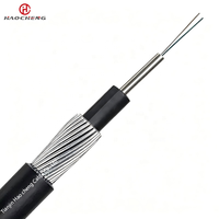 Câble optique subaquatique à enrobage direct Hao Cheng GYTA33, 2-288 fibres, armure PSP + fil d'acier, résistance à la compression 1000N, entièrement étanche pour