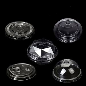 Vente en gros de couvercles de gobelets pour animaux de compagnie en plastique transparent en forme de panda, diamètre 89/92/93/98 mm, design adorable pour les boissons froides, les bouteilles de café - Product Image 3