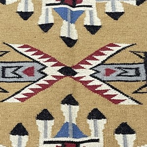 Alfombra de Lana Tejida a Mano Estilo Kilim Tribal Americano, Tejido Plano, Diseño Geométrico, Tonos Tierra, Lavable, para Sala de Estar o Dormitorio - Product Image 5