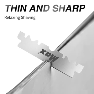 Half Blade High Quality Stainless Steel Blade 100 Count for <strong>Straight</strong> <strong>Edge</strong> Barber <strong>Razors</strong> - Product Image 2