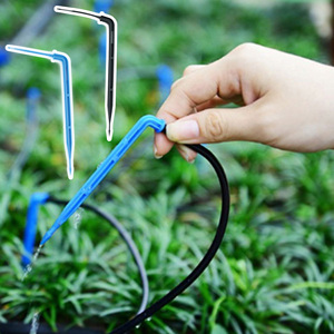 1000 pièces/sac Bleu/Noir Goutteur à flèche coudée de 1/8 po pour micro-pot de jardin, système d'irrigation <span class=keywords><strong>goutte</strong></span> à <span class=keywords><strong>goutte</strong></span> <span class=keywords><strong>automatique</strong></span> pour <span class=keywords><strong>tuyau</strong></span> de 3/5 mm - Product Image 5