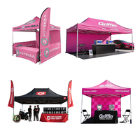 Tente de réception publicitaire imperméable grande taille, pliable, avec logo personnalisé, pour salon professionnel, 10x10, 10x15, 10x20, structure en aluminium