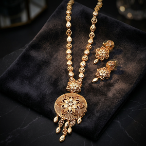 Wholesale 14K 18K 24K Gold Plated Brass Forming Necklaces Set, Turkish Jewelry Set, Fashion Jewelry Set, Traditional Jewelry Set - Product Image 2