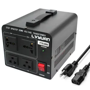 2000W แรงดันไฟฟ้า220V ถึง110V 110V To 220V Step Up/Down หม้อแปลงแรงดันไฟฟ้า