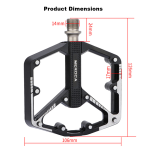 Pedales de Bicicleta Universales Zhuifeng de Aleación de Aluminio Ultraligeros, Antideslizantes, con Rodamientos QS-<span class=keywords><strong>BBP</strong></span>-01 para Bicicletas de Montaña y Carretera - Negro/Arcoíris - Product Image 5
