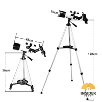 Telescopio Monocular Reflector Astronómico Profesional para Exteriores 40070 con Zoom y Trípode