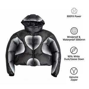 Outdoor Custom Women Goose Down Jacket 750 Fill Winter Insulated Women Puffer Coat Unisex - Product Image 2