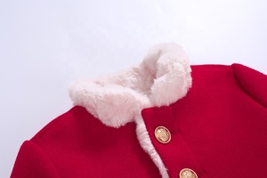 Pettigirl listo para nave Navidad rojo elegante de manga larga cálida niños niña abrigos de invierno 2020 - Product Image 5