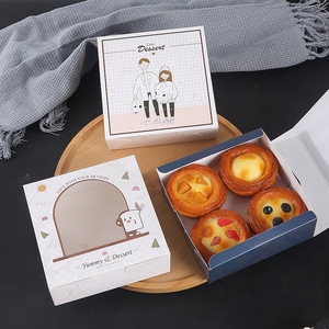 Bán buôn tùy chỉnh bánh ngọt Hộp gấp <span class=keywords><strong>Biscuit</strong></span> Cookie Gói Cookie bánh hộp giấy với logo và cửa sổ - Product Image 3