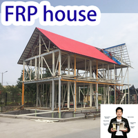 Maison modulaire, maison en FRP, panneau sandwich isolé en polyuréthane haute densité, maison préfabriquée, fournisseur de construction professionnel