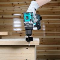 Taladro de Impacto Inalámbrico OBM de 18-21V con Motor sin Escobillas de Velocidad Variable, 75Nm de Torque Máximo, Profesional, sin Llave, para Uso en Metal y Bricolaje