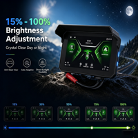Bestsonic 5 inci Navigasi Motor Nirkabel panggilan bebas genggam streaming musik CarPlay & Android Auto Layar yang Dibuat untuk Pengendara