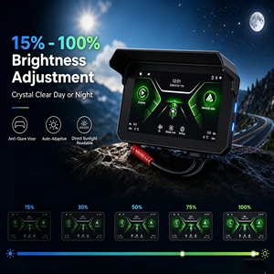 Navegador inalámbrico Bestsonic de 5 pulgadas para motocicleta con llamadas manos libres, transmisión de música, CarPlay y Android Auto. Pantalla diseñada para motociclistas. - Product Image 3