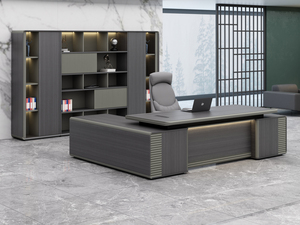 Meubles de <span class=keywords><strong>bureau</strong></span> modernes de luxe <span class=keywords><strong>Bureau</strong></span> de direction en bois Table de <span class=keywords><strong>bureau</strong></span> 1,8 m 180 cm - Product Image 4