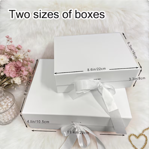 Caja de regalo personalizada de papel corrugado para recuerdos, <span class=keywords><strong>Clase</strong></span> de 2026, América, caja de regalo de graduación con cinta. - Product Image 5