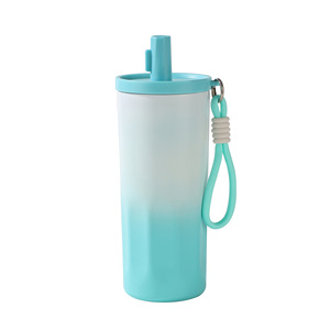 High Appearance Gradient Drawstring Coffee <b>Cup</b> 304 Stainless Steel Insulated <b>Cup</b> Portable <b>Straw</b> <b>Water</b> <b>Cup</b> Customization - Product Image 5