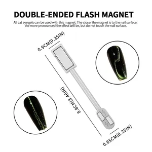 Juego de Varitas Magnéticas para Decoración de Uñas, para Pintar Uñas con Gel Efecto Ojo de Gato 3D, Varita Magnética para Esmalte de Gel UV, Herramientas de Manicura Mágica - Product Image 3