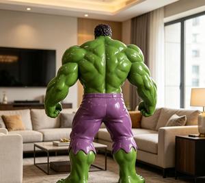 Personaliza tu propia figura artística pintada a mano, decoración de interiores, figura de resina de <span class=keywords><strong>Hulk</strong></span>, belleza sexy, coleccionables de la película <span class=keywords><strong>Marvel</strong></span> - Product Image 3
