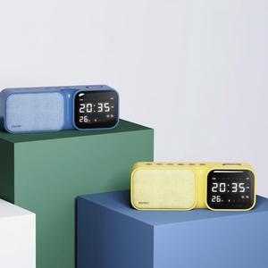 Xách tay không dây màu xanh răng trắng Loa tiếng ồn với đồng hồ báo thức tiết kiệm năng lượng và tiêu thụ điện năng thấp Loa nhà - Product Image 2
