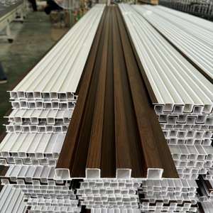 壁パネルボード & ウッドプラスチック複合材3DフラッドWPC壁パネル,木目調デザインWPC - Product Image 5