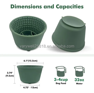 วารีเวลล์ อาหารแช่แข็งสำหรับสัตว์เลี้ยง ขนาดเล็ก-ใหญ่ ช่วยเสริมสร้างพัฒนาการ ใช้กับเครื่องล้างจานและไมโครเวฟได้ ชามเลียแบบป้อนอาหารช้า สำหรับสุนัขพันธุ์ใหญ่ - Product Image 3