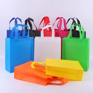 ラミネート不織布バッグ、独自のロゴ付き不織布ショッピングトートバッグ、競争力のある価格の不織布収納バッグ