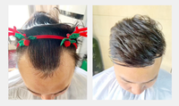 Perruque de cheveux naturels à boucle V, postiche à racines foncées, lisses, noires, naturelles, en Stock, vente en gros, livraison rapide