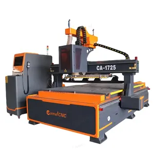 Doppelschicht-Arbeitstisch Holzgravur Fräsmaschine 1725 ATC CNC-Fräsmaschine für Holzbildgravur- und Geprägsarbeit